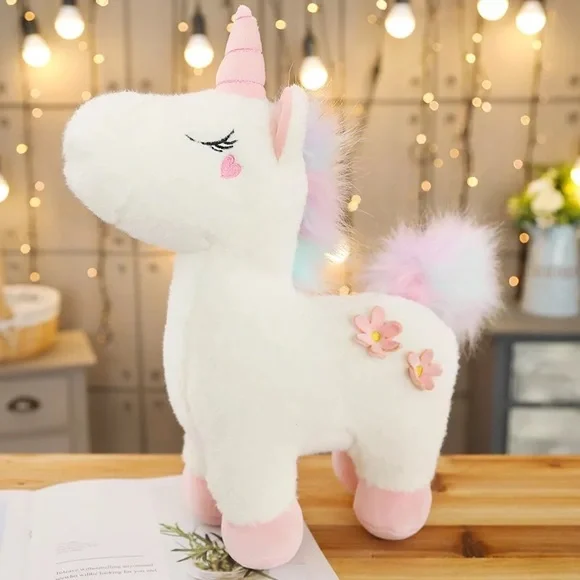 Unicorn doll plush women kids 50cm large home decor - Picture 1 of 10